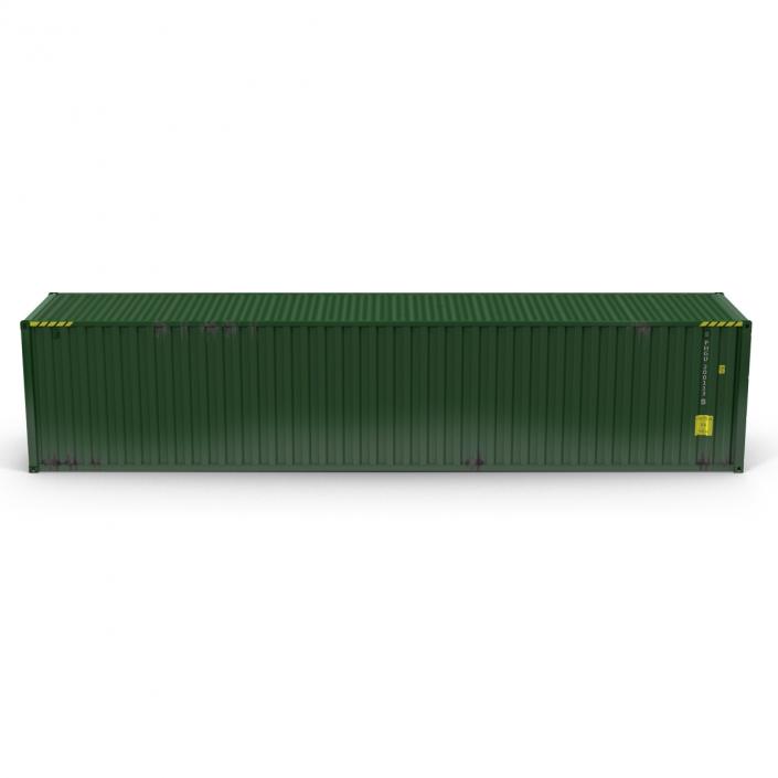 3D model 40 ft ISO Container Green
