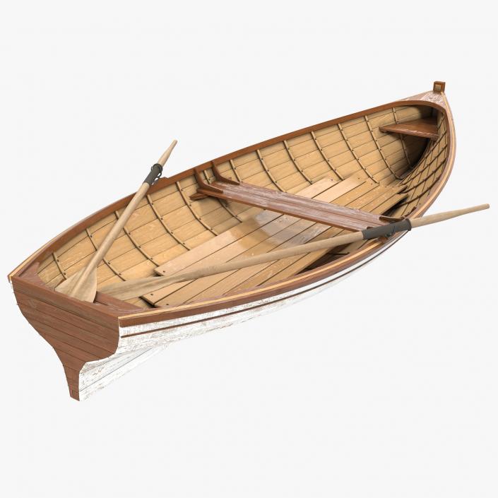 3D Rowing Boat 3 model