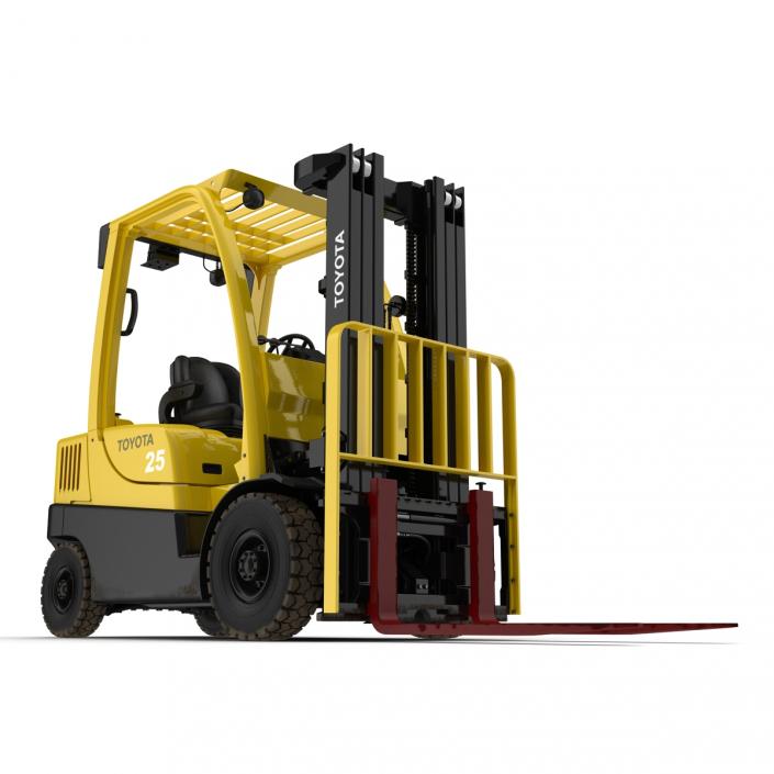 Forklift Toyota Rigged 3D