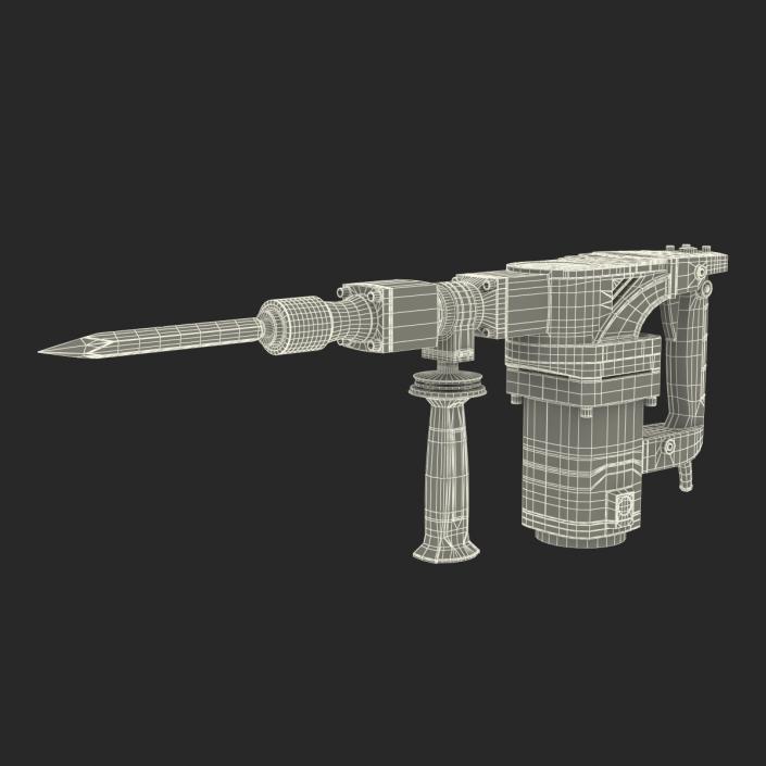 3D Electric Demolition Jack Hammer Metabo model