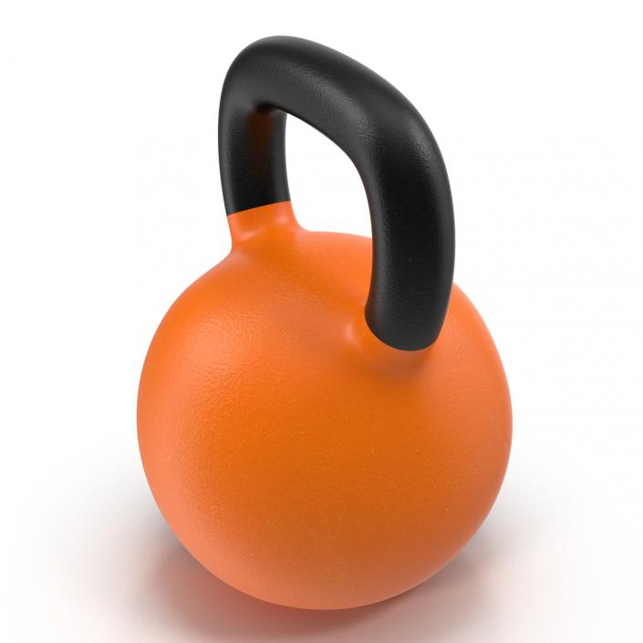 Kettlebell 2 Orange 3D model