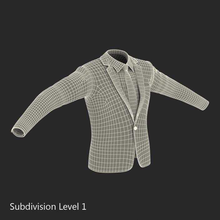 Suit Jacket 10 3D model