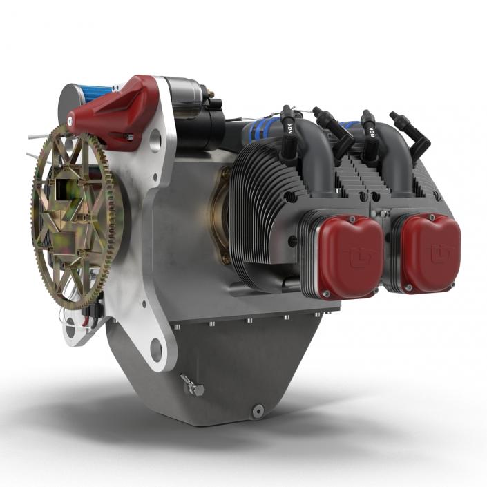 Piston Aircraft Engine ULPower UL260i 2 3D model