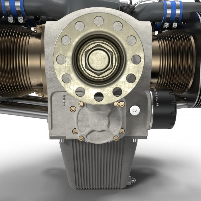 Piston Aircraft Engine ULPower UL260i 2 3D model