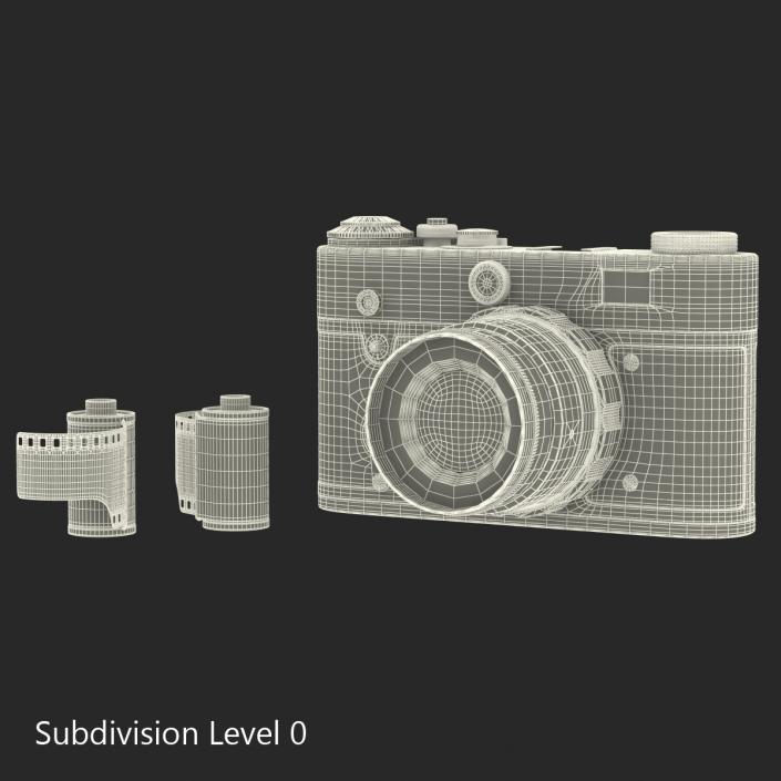 3D Vintage Film Camera 3D Models Set model