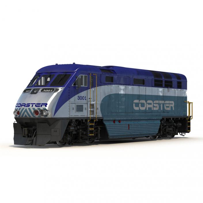 Diesel Electric Locomotive F59 PHI Coaster 3D