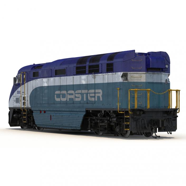Diesel Electric Locomotive F59 PHI Coaster 3D
