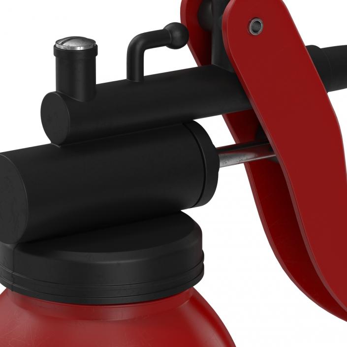 3D Oil Can 3 Red model