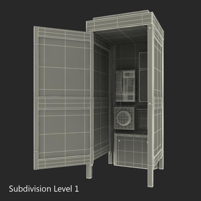 3D model Telephone Box 2