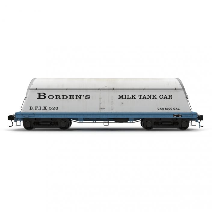 3D Bordens Milk Tank Car