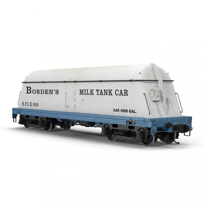 3D Bordens Milk Tank Car