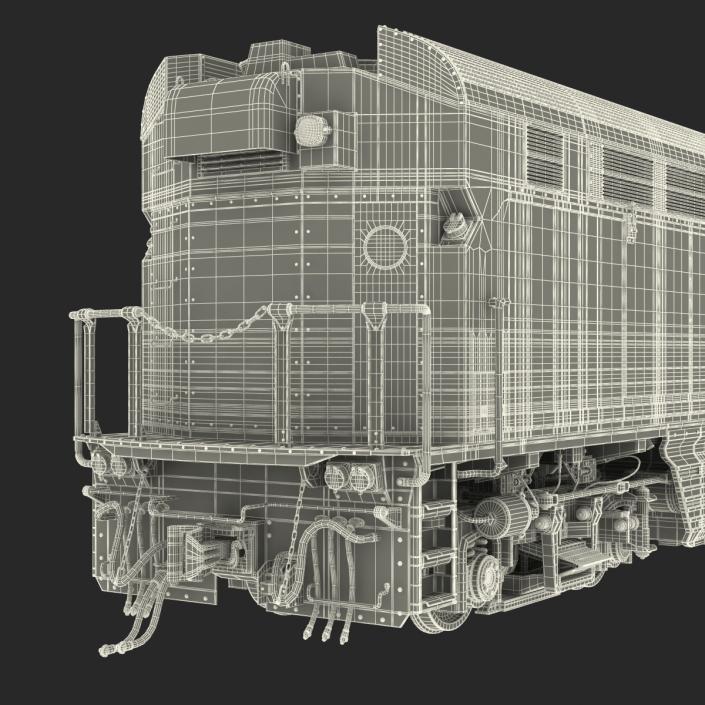 3D Diesel Electric Locomotive F59 PHI Amtrak