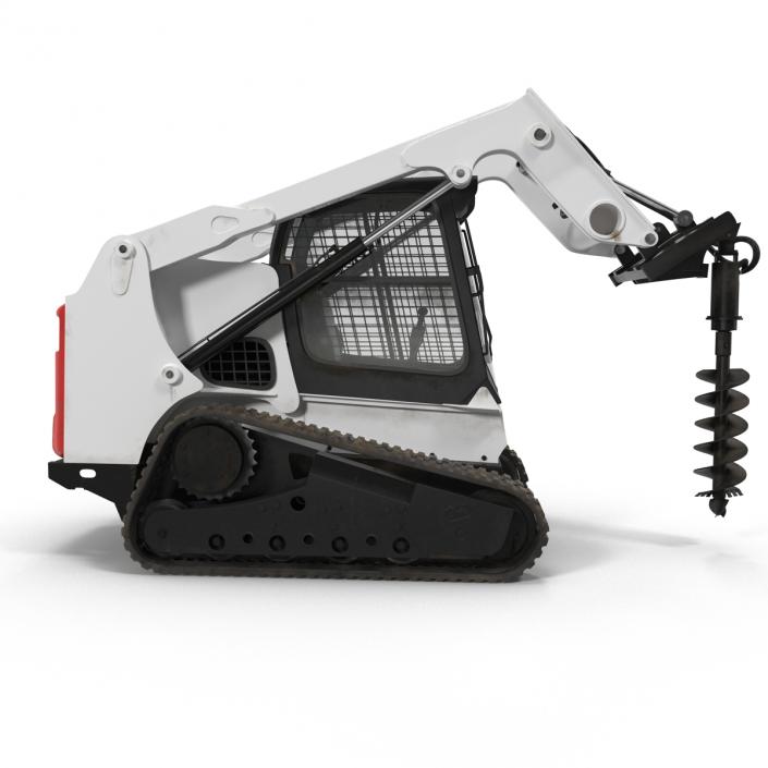 3D Compact Tracked Loader with Auger model