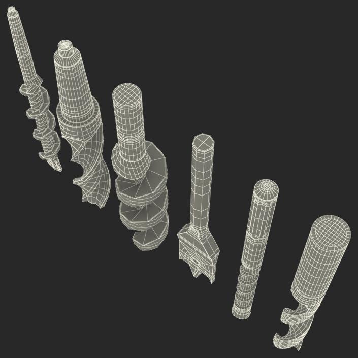 Drill Bits Set 3D model