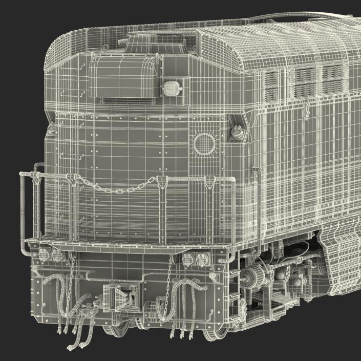 3D Diesel Electric Locomotive F59 PHI Santa Fe model