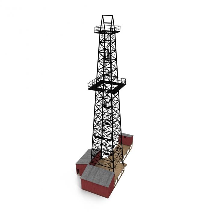 3D Oil Derrick 2 model