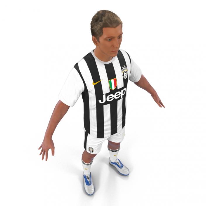 Soccer Player Juventus Rigged 3D model
