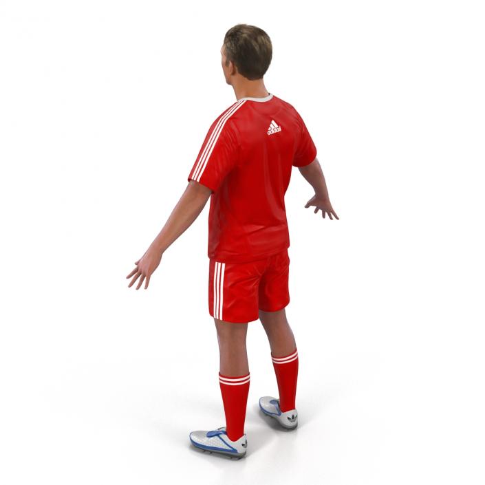 Soccer Player Liverpool Rigged 2 3D