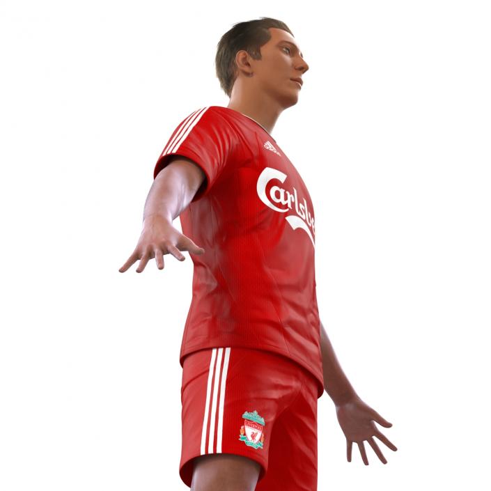 Soccer Player Liverpool Rigged 2 3D