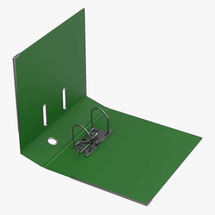 Open Ring Binder Green 3D