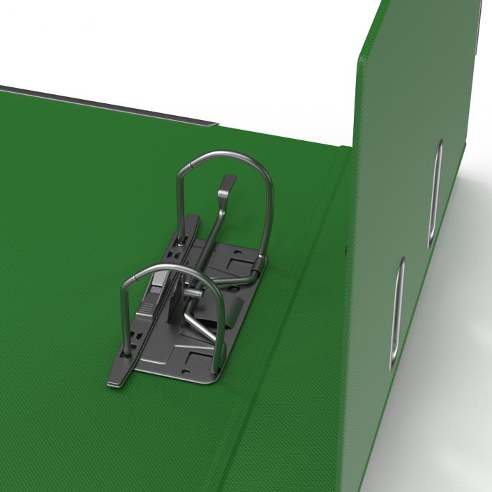 Open Ring Binder Green 3D