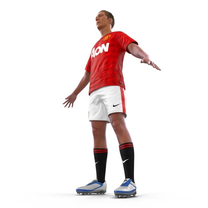 3D Soccer Player Manchester United Rigged model