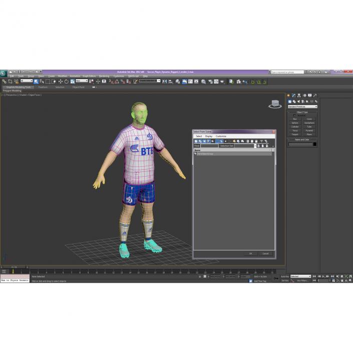 3D model Soccer Player Dynamo