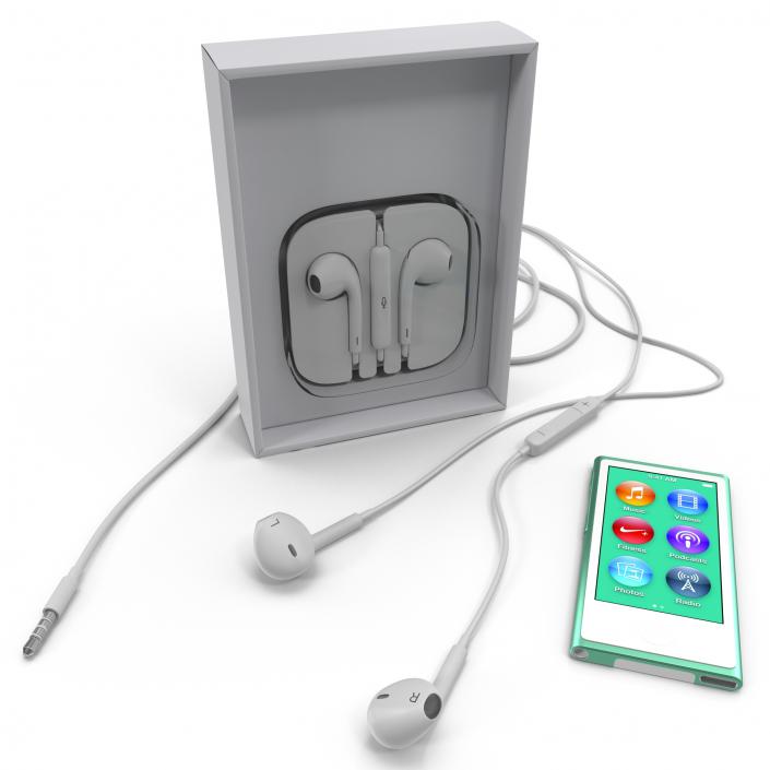 iPod Nano Green 3D Models Set 3D model