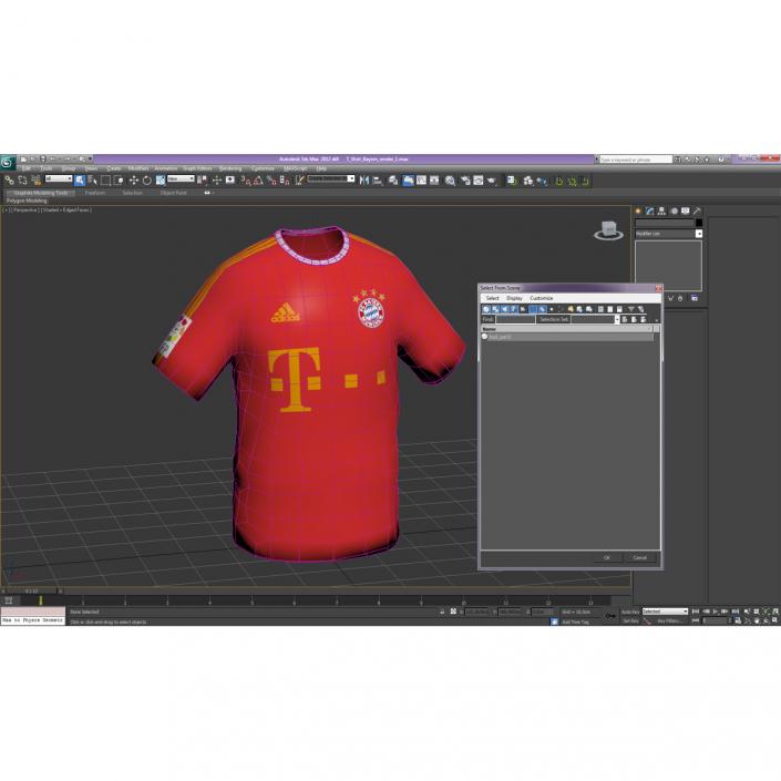 T-Shirt Bayern 3D model