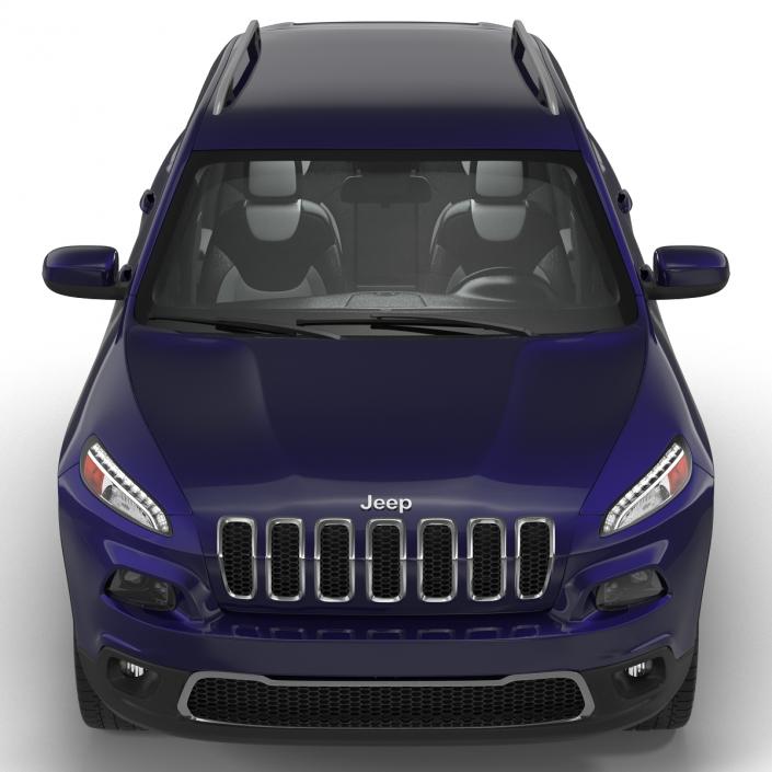 Jeep Cherokee 2015 Simple Interior 3D model