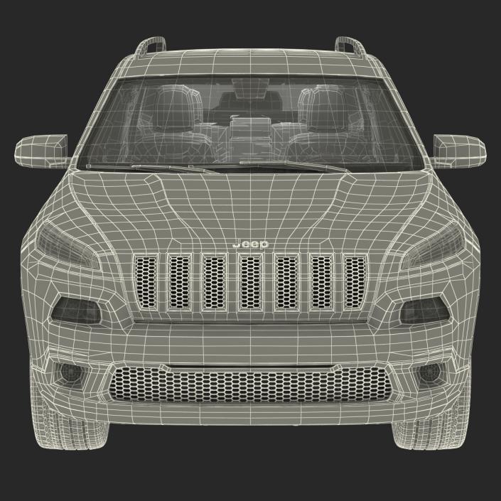 Jeep Cherokee 2015 Simple Interior 3D model