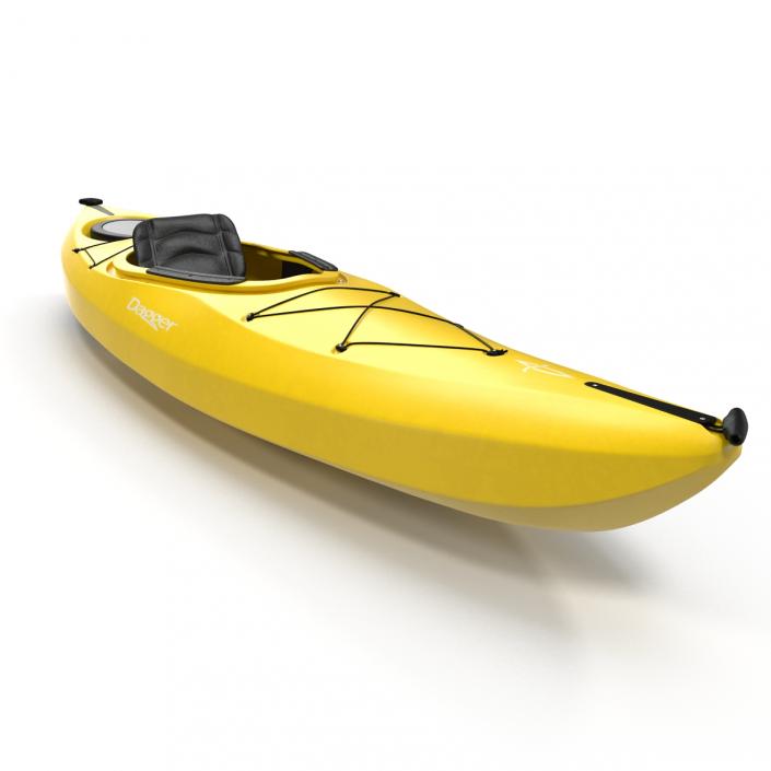 Kayak Yellow 3D