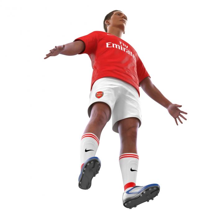 3D model Soccer Player Arsenal Rigged 2