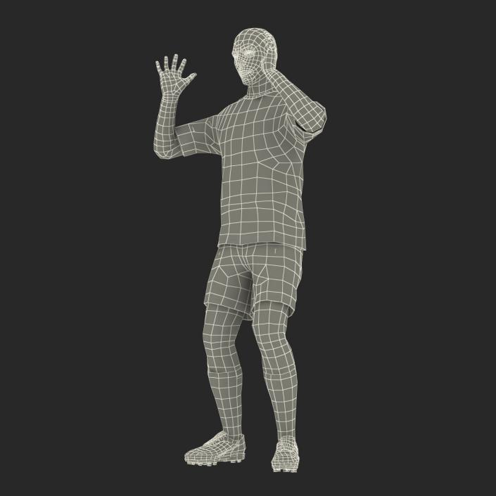 3D model Soccer Player Arsenal Rigged 2