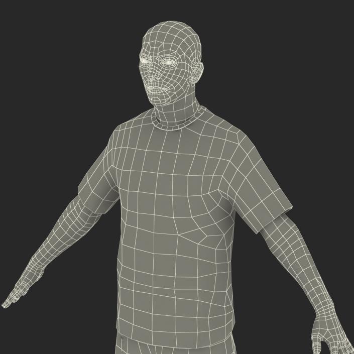 3D Soccer Player Arsenal Rigged model