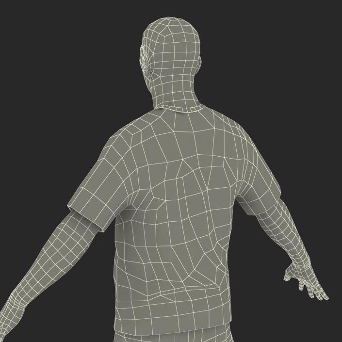 3D Soccer Player Generic Rigged model