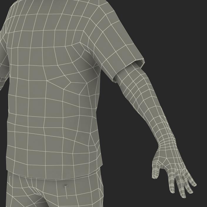 3D Soccer Player Generic Rigged model