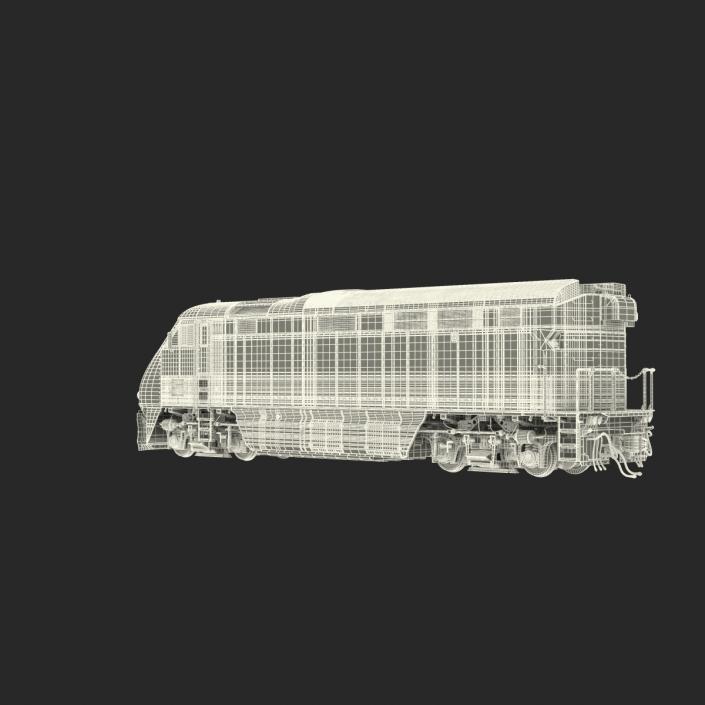 Diesel Electric Locomotive Generic 3D model