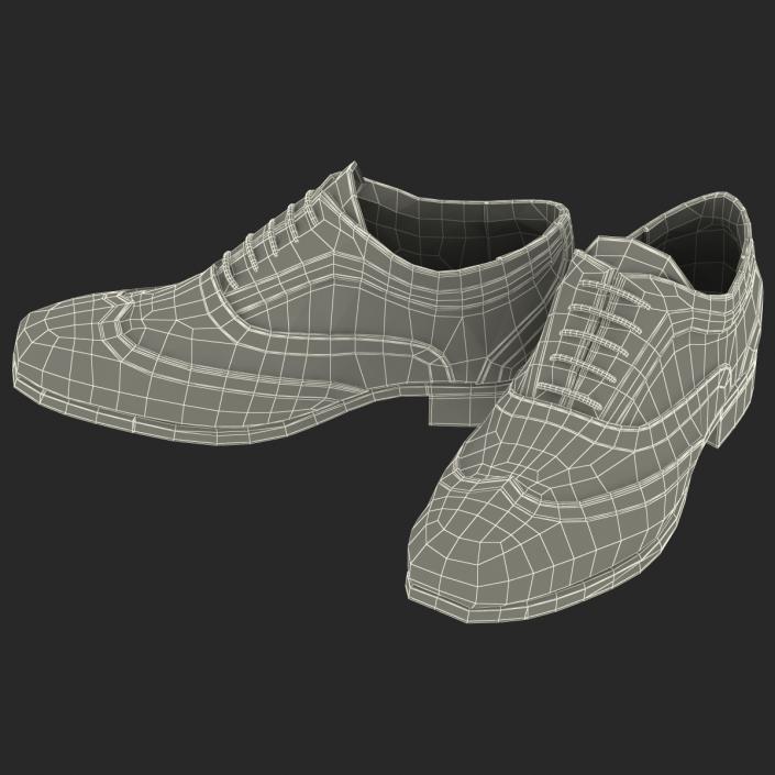 3D Wingtip Shoes model