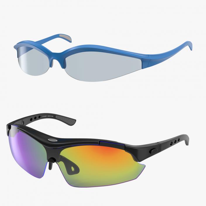 Sport Glasses Collection 3D model