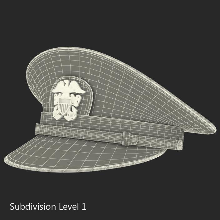 3D Admiral Combination Hat model