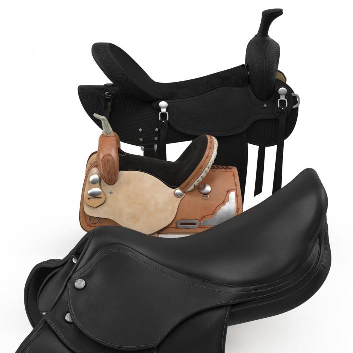 3D Saddles Collection model