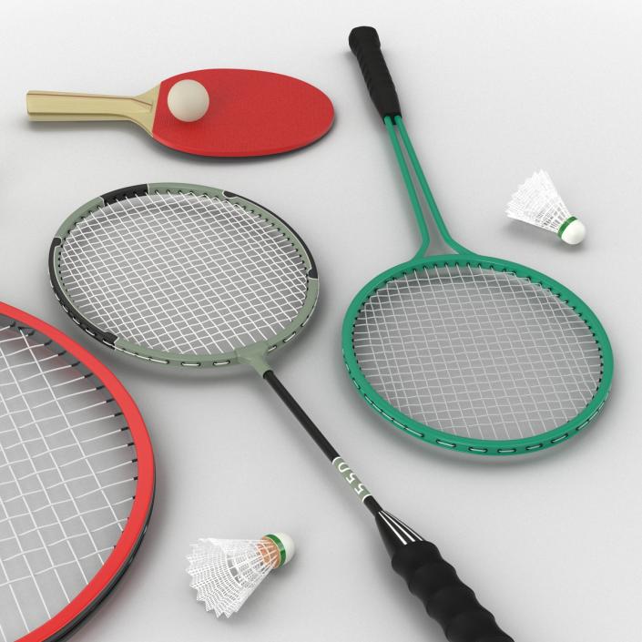 3D Sport Rackets 3D Models Collection 2