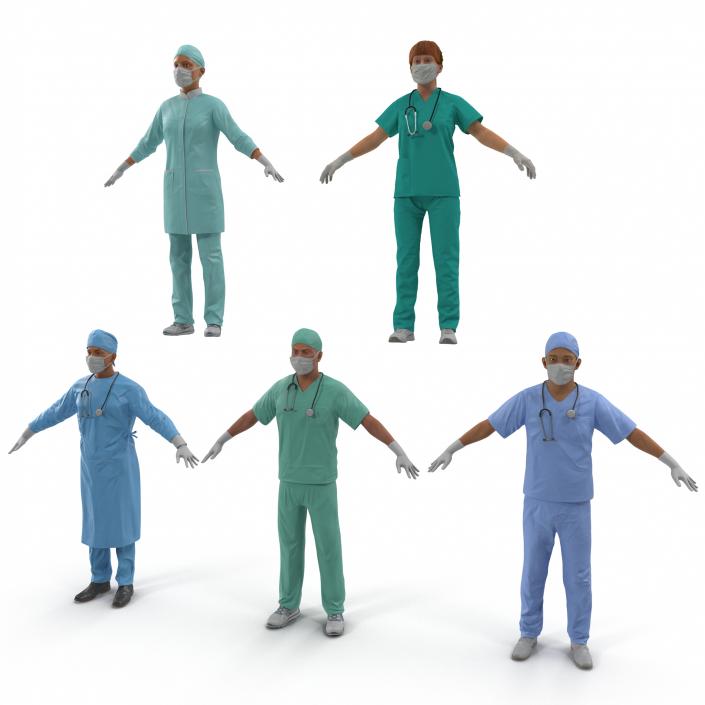 3D Doctors Collection model