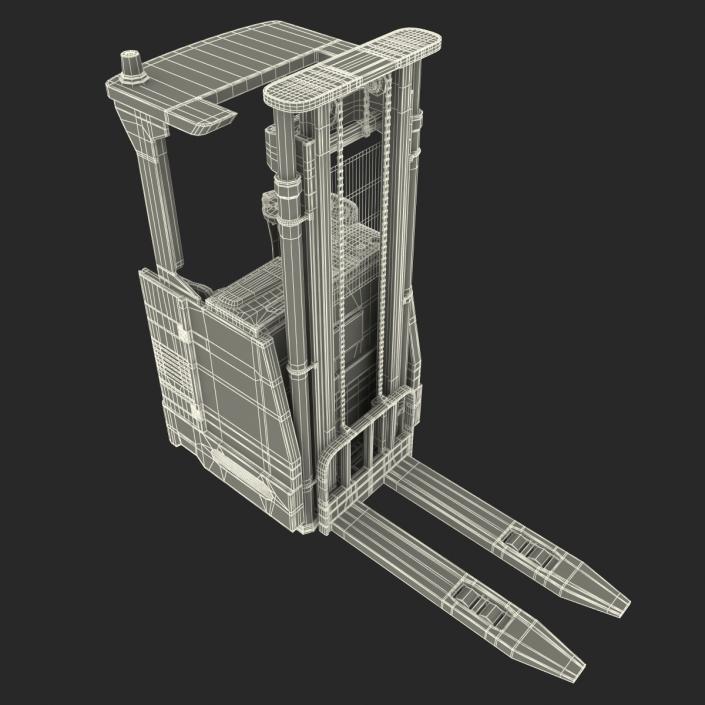 Rider Stacker Red Rigged 3D model