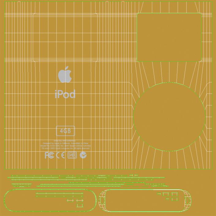 iPod Mini Gold 3D model