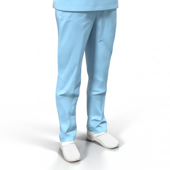 3D model Female Surgeon African American Rigged 2
