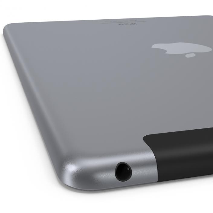 3D iPad Air Cellular Space Gray model