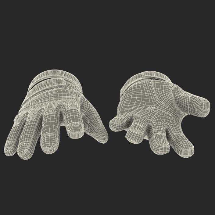 3D US Soldier Gloves Black model