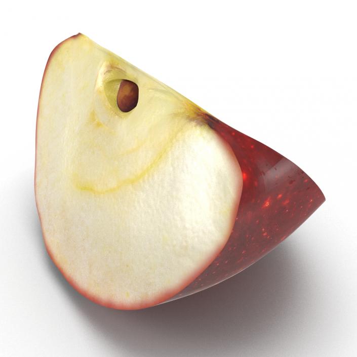 3D model Red Apple Slice